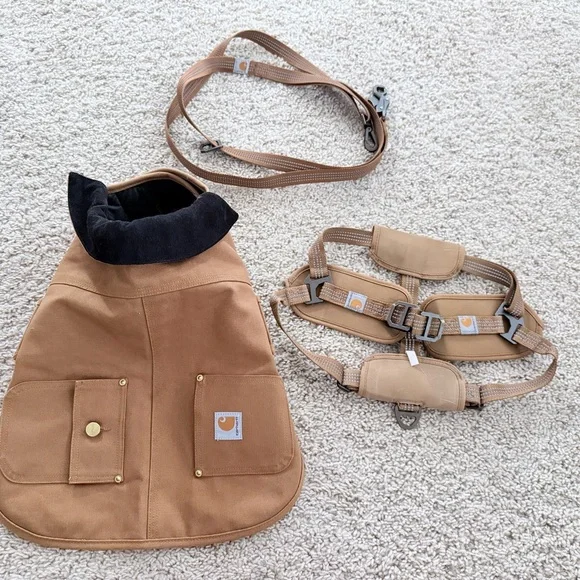 Carhartt dog chore coat, training harness & leash. NEW - Picture 1 of 12